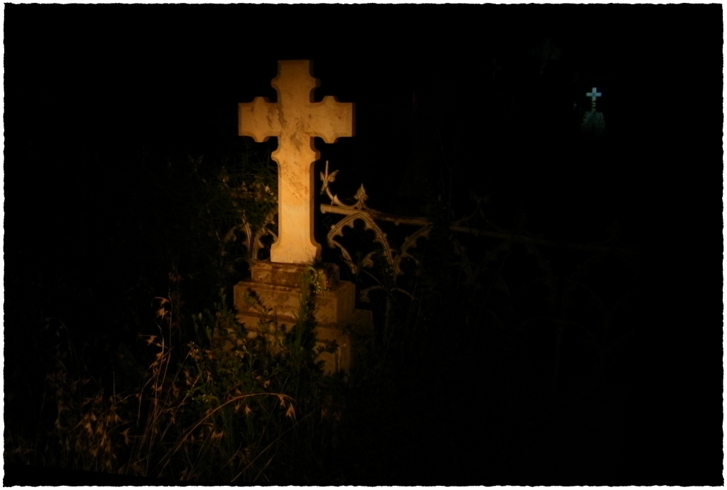 Winburg Winburg grave by torch light